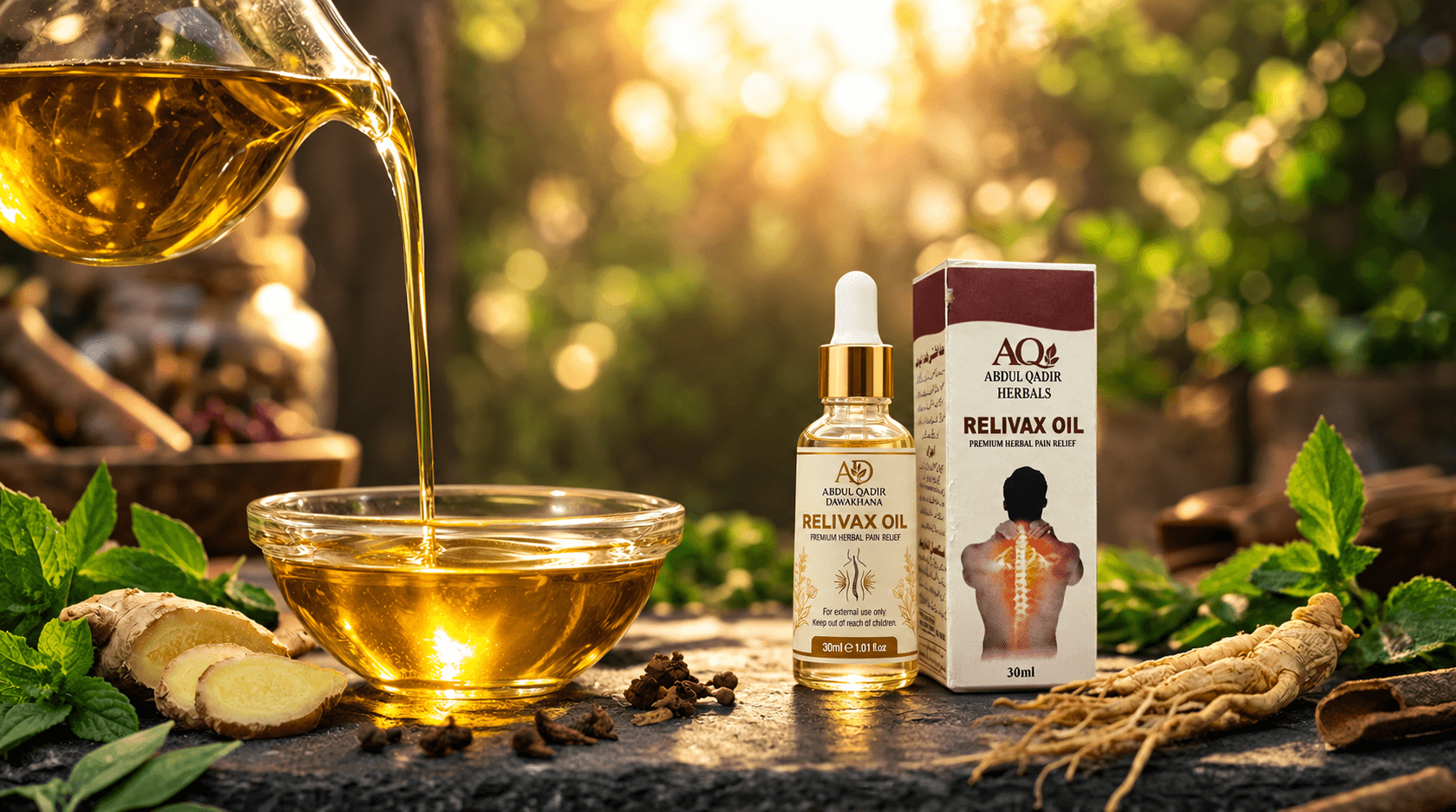 Our Most Trusted Pain Relief Oil — AQ Herbals Pakistan